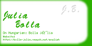 julia bolla business card